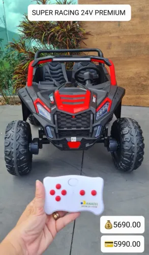 Carro elétrico super racing 24 v premium