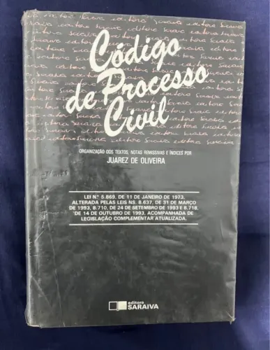 Livro Código de Processo Civil Juarez de Oliveira