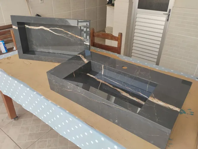 Pia + Nicho em Porcelanato 