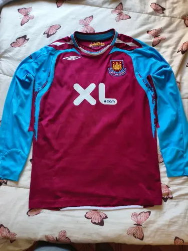 Camisa do west Ham 2007 manga longa 