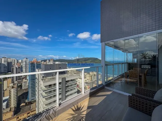 Apartamento Vista Mar á venda 4 quartos 2 suítes Embaré Santos