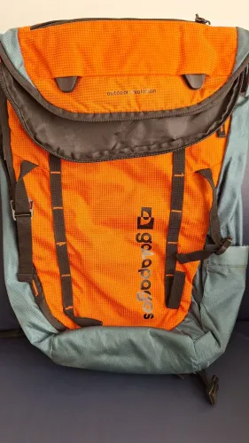 Mochila GoApagos Laranja e Azul