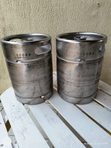 Barril 10l de aço inoxidável para chopp