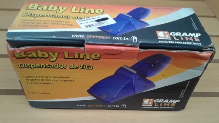 Suporte para fita adesiva Baby Line 400 Preto Grampline