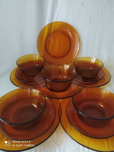Conjunto de louça vintage DURALEX.