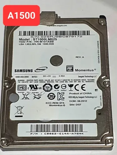 Placa Hd 1 Tb Gb St1000lm025 - Cod. A1500