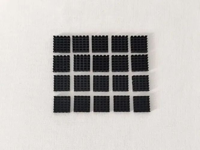 20x Dissipadores em Alumínio Com Fita Adesiva 19x19x5mm