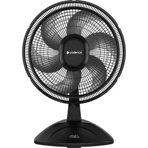 Ventilador de Mesa Cadence 40cm 6 pás Preto.