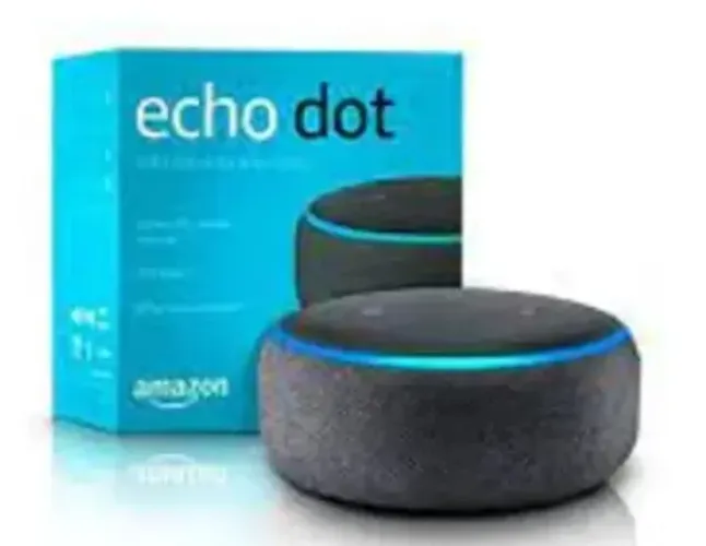 Echo Dot 3ª geração. Preto. Bivolt. Novo. Na caixa.
