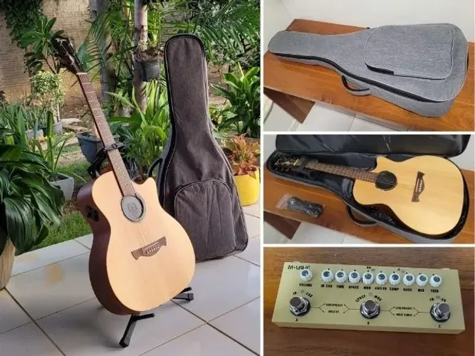 Violão Tagima Frontier (efeitos) + Pedaleira + Capa
