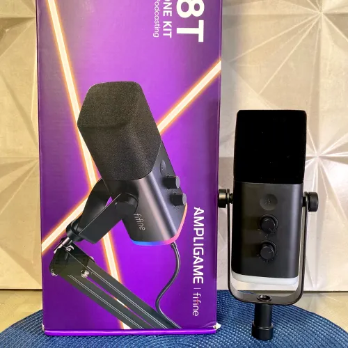 Microfone XLR e USB-c Fifine