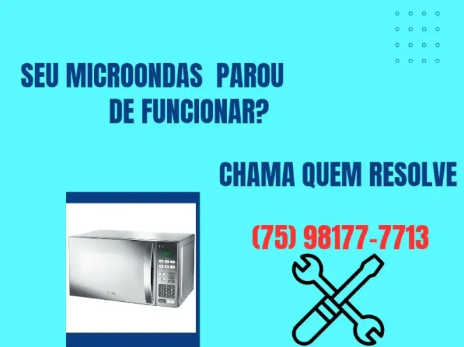 Manutenção em microondas e máquina de lavar