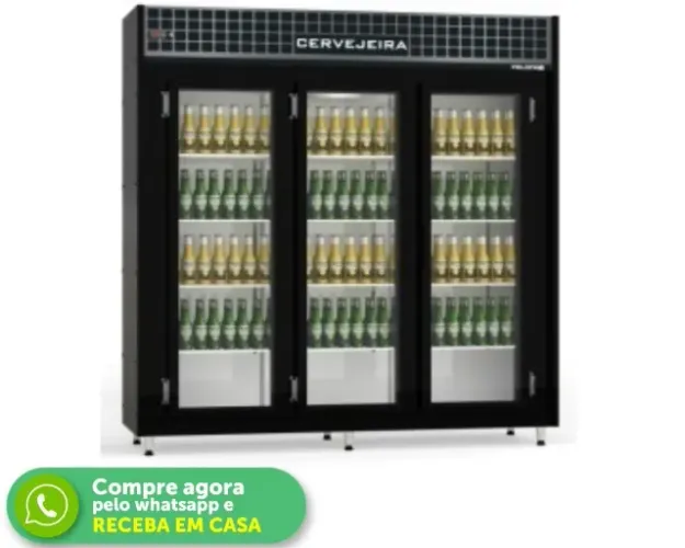 Cervejeira Comercial 03 Portas de Vidro 27 Caixas PoloFrio - 220v