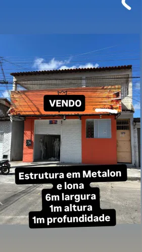 Estrutura toldo em Metalon 