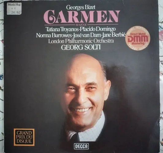 Vinil Carmen Bizet Placido Domingo Rg. Georg Solti