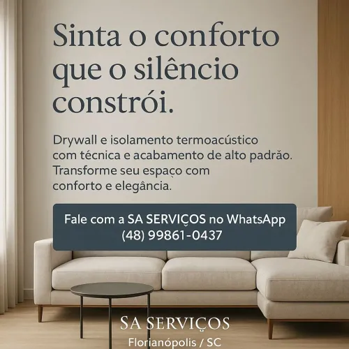 Divisórias, paredes e forro em drywall 