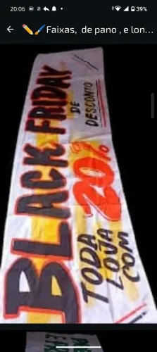 Faixas de pano de lona TNT e outros 