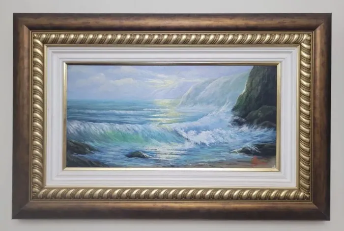 2 Quadros com pinturas de mar LINDOS