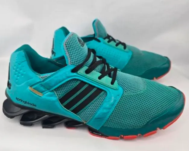 Tênis adidas springblade azul laranja 43