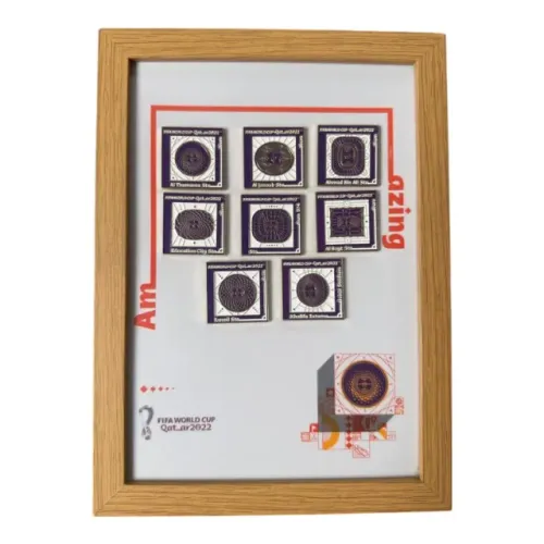 FIFA World Cup Qatar 2022 - Set Completo 8 Pins Estádios (Original)