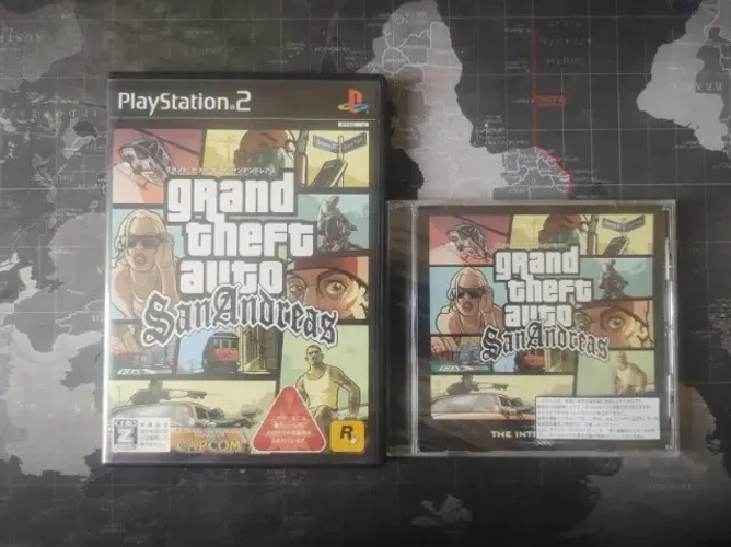 Grand Theft Auto San Andreas PS2 Físico + CD Official Soundtrack