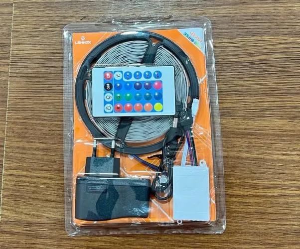 Fita LED RGB 5 Metros com Controle Remoto