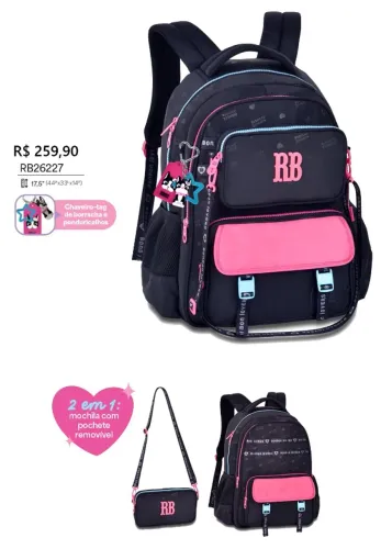 MOCHILA REBECCA BONBON RB ORIGINAL
