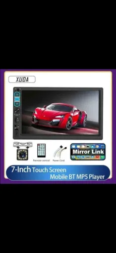 Multimídia de 7 polegadas com câmera de ré