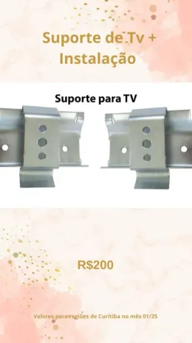 Promoção Suporte de Tv + Instalação - 31/01
