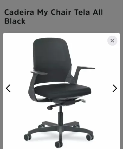 Cadeira My Chair Tela All Black