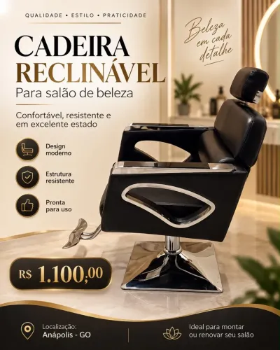 Cadeira hidráulica reclinável