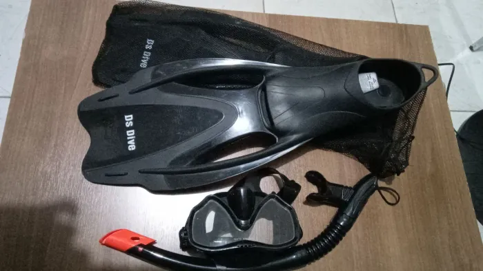 Kit Mergulho: Nadadeira + Snorkel + Óculos - DS DRIVE 
