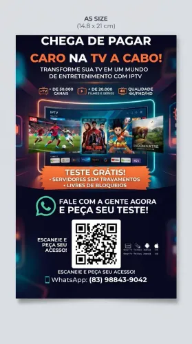 Streaming de qualidade com suporte 7 dias por semana