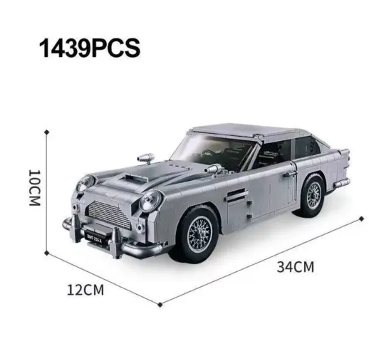 BLOCOS DE MONTAR ASTON MARTIN 007 MODELO 10262 1439 PEÇAS TIPO LEGO
