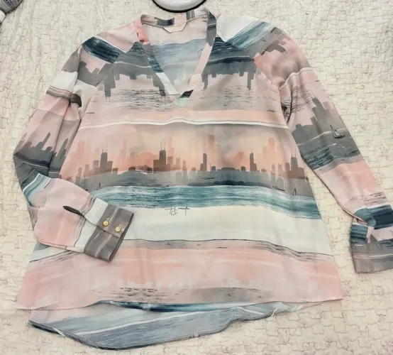 blusa Lança Perfume estampa cidade m