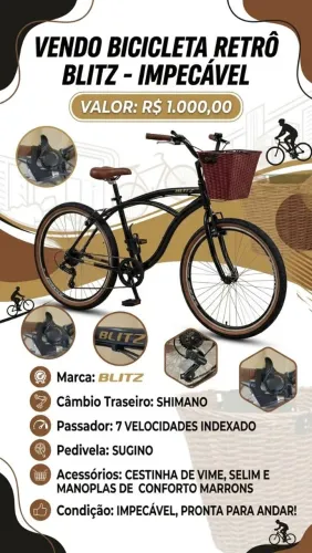 Bicicleta Blitz aro 26 muito nova