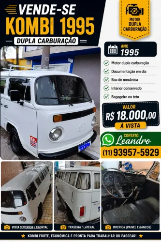 Volkswagen Kombi Standard/ Luxo/ Serie Prata 1995