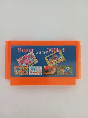 Cartucho 360 jogos em 1 Nintendinho 8 bit Famiclone 