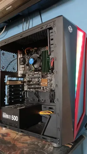 CPU core i3 7100 16gb ddr4 ssd 120gb fonte 500w 80 plus aceito cartão