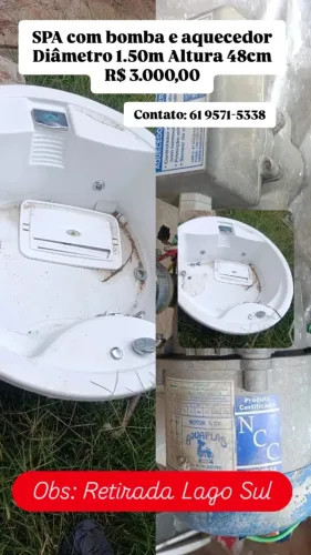 SPA com bomba e aquecedor
