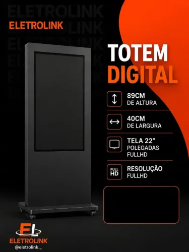 Totem Digital Full HD 22? - Novo | Eletrolink