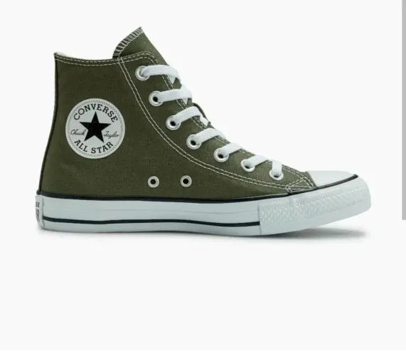 Sapato ALL Star Verde musgo e preto Player Tam 37