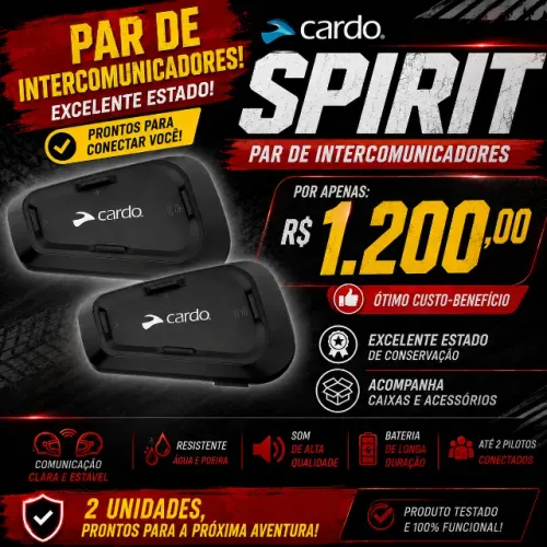 2 Unidades Cardo Spirit Usados Em Excelente Estado