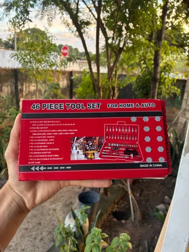 Kit Ferramentas Indufer 46 Peças com Chave Catraca e Soquetes | Novo