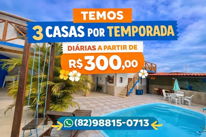 3 casas por final de semana (temporada)