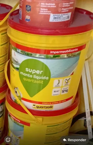 Super Manta Liquida Quartzolit lage transitável branca/ balde 12kg fosco