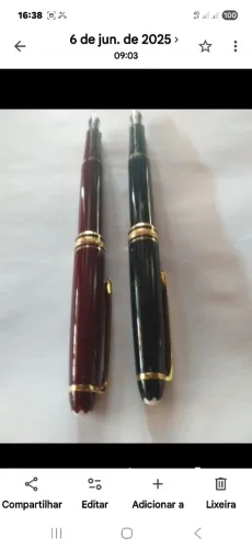 Canetas montblanc modelo pena,originais.