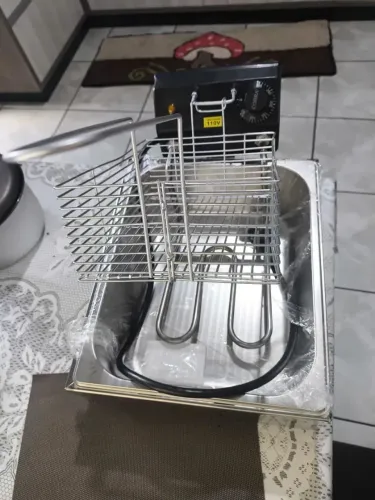 Fritadeira Eletrica Industrial 5l Aço Inox 110v