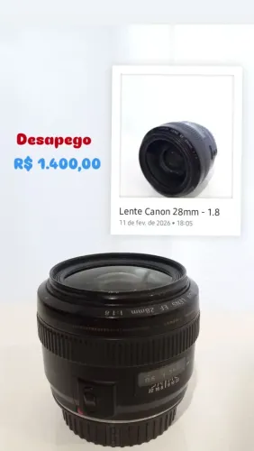 Lente Canon EF 28mm f/1.8 USM