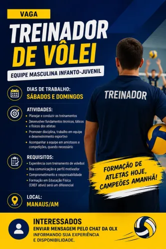 Treinador de Vôlei Infanto-juvenil
